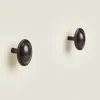 Door Knobs*ZARA Home Brass Door Knob (Pack Of 2) Black