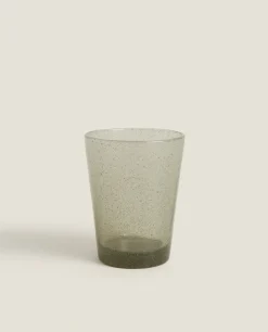 Tumblers*ZARA Home Bubble-Effect Glass Tumbler Turquoise