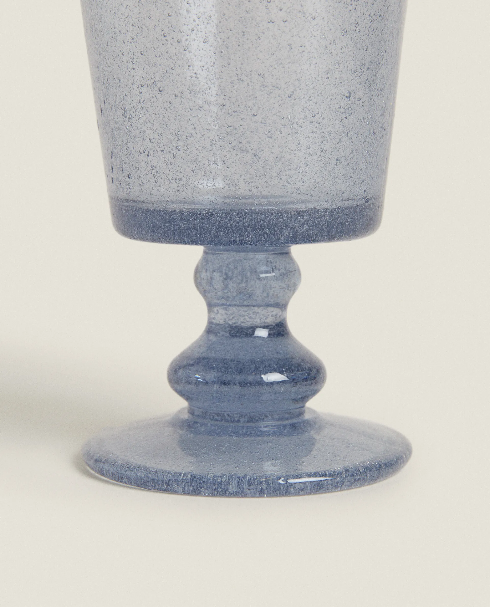 Glasses And Flutes*ZARA Home Bubble-Effect Wine Glass Blue