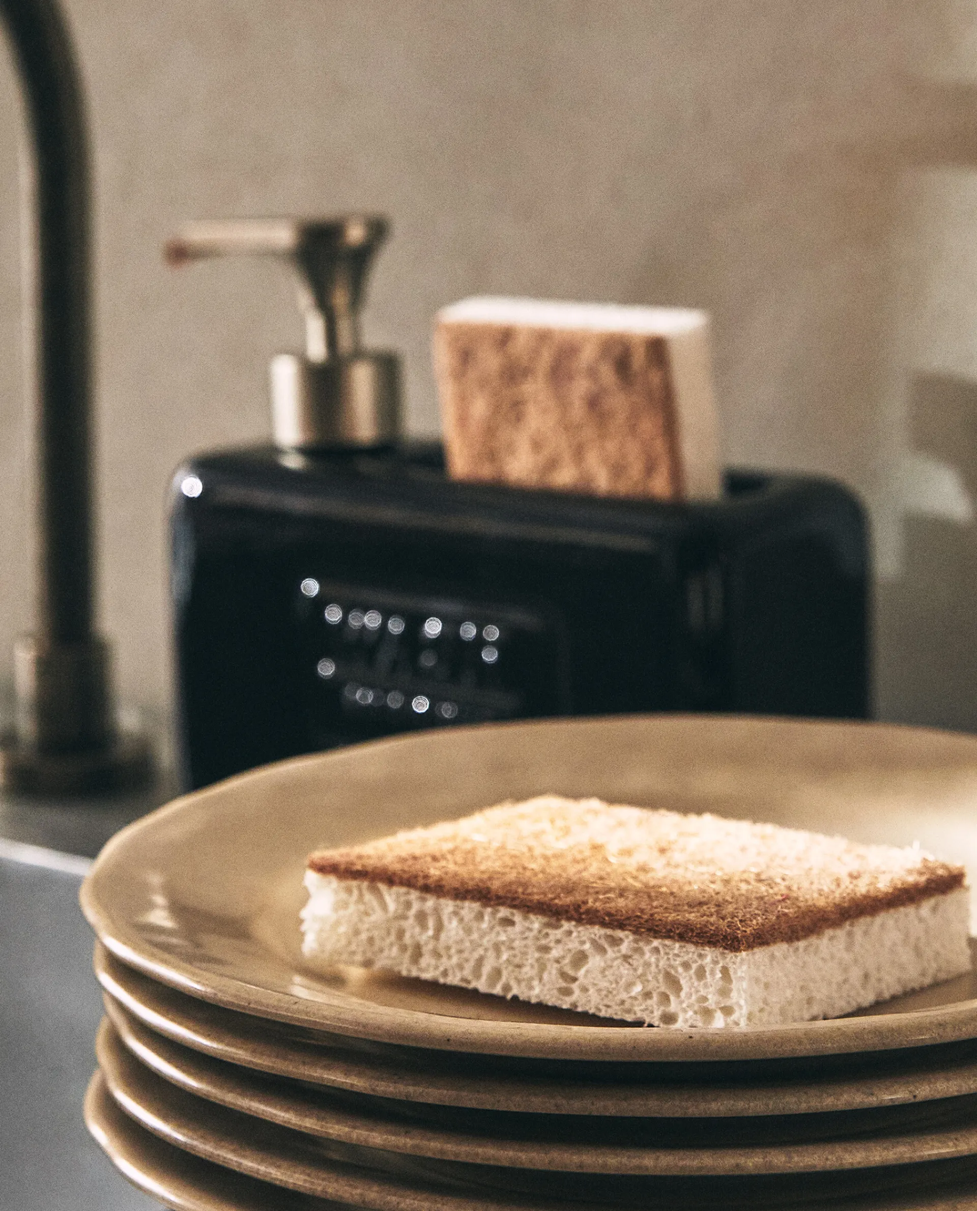 Cleaning*ZARA Home Cellulose And Fiber Non-Scratch Sponges (Pack Of 2) White