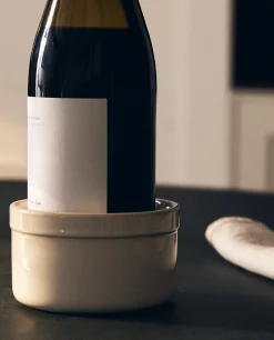 Wine & Cheese Collection*ZARA Home Ceramic Bottle Stand Cream