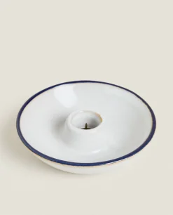Candlesticks And Tealight Holders*ZARA Home Ceramic Candlestick White