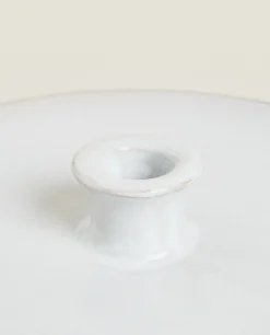 Candlesticks And Tealight Holders*ZARA Home Ceramic Candlestick White