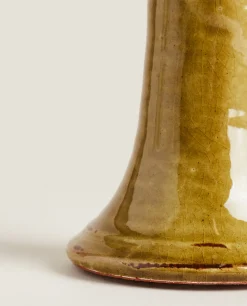 Candlesticks And Tealight Holders*ZARA Home Ceramic Candlestick Green