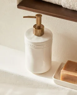 Dispensers*ZARA Home Ceramic Dispenser With A Raised Design White