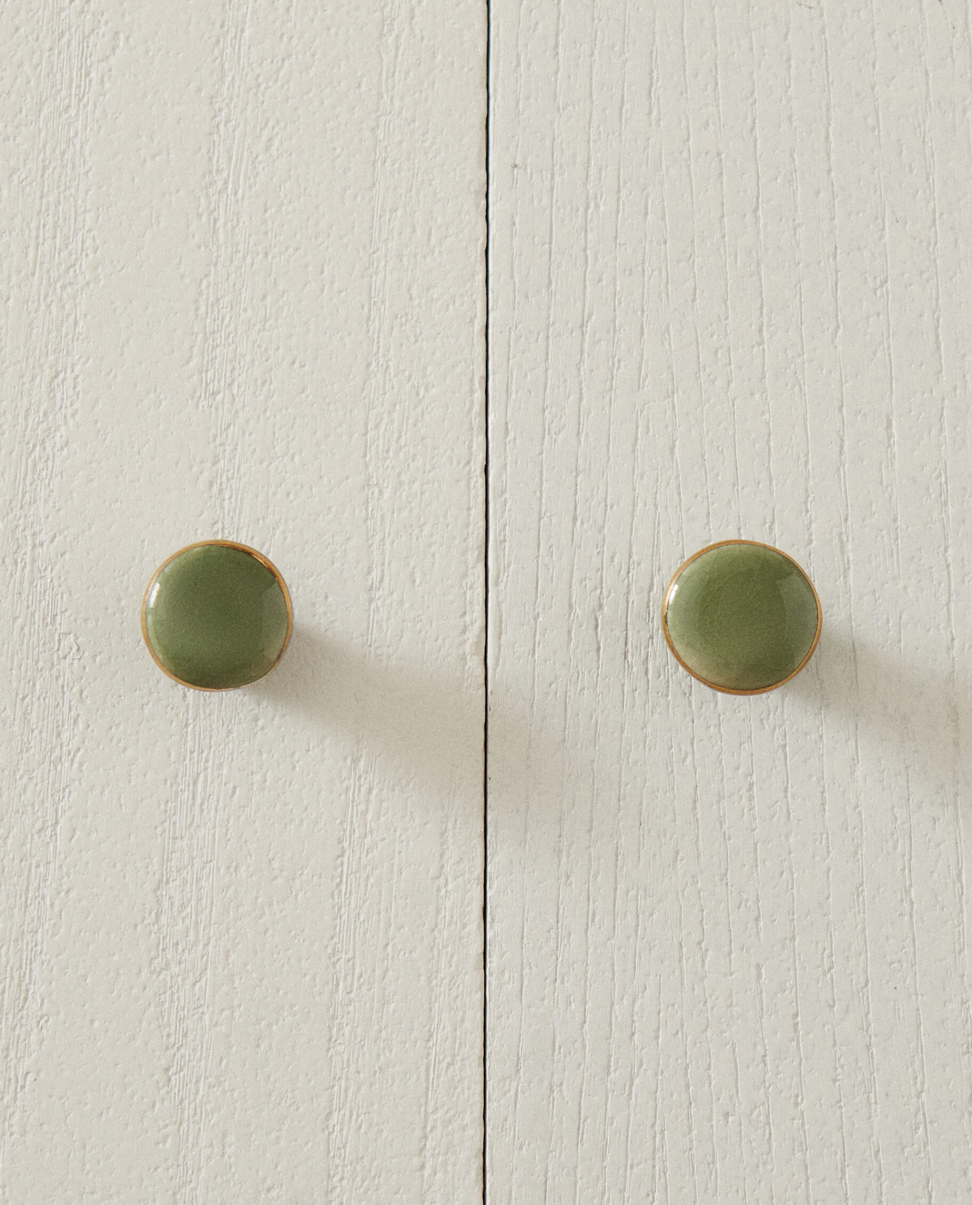 Door Knobs*ZARA Home Ceramic Door Knob (Pack Of 2) Green