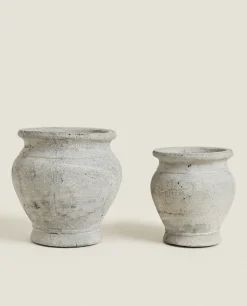 Vases*ZARA Home Ceramic Pot Grey