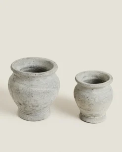 Vases*ZARA Home Ceramic Pot Grey