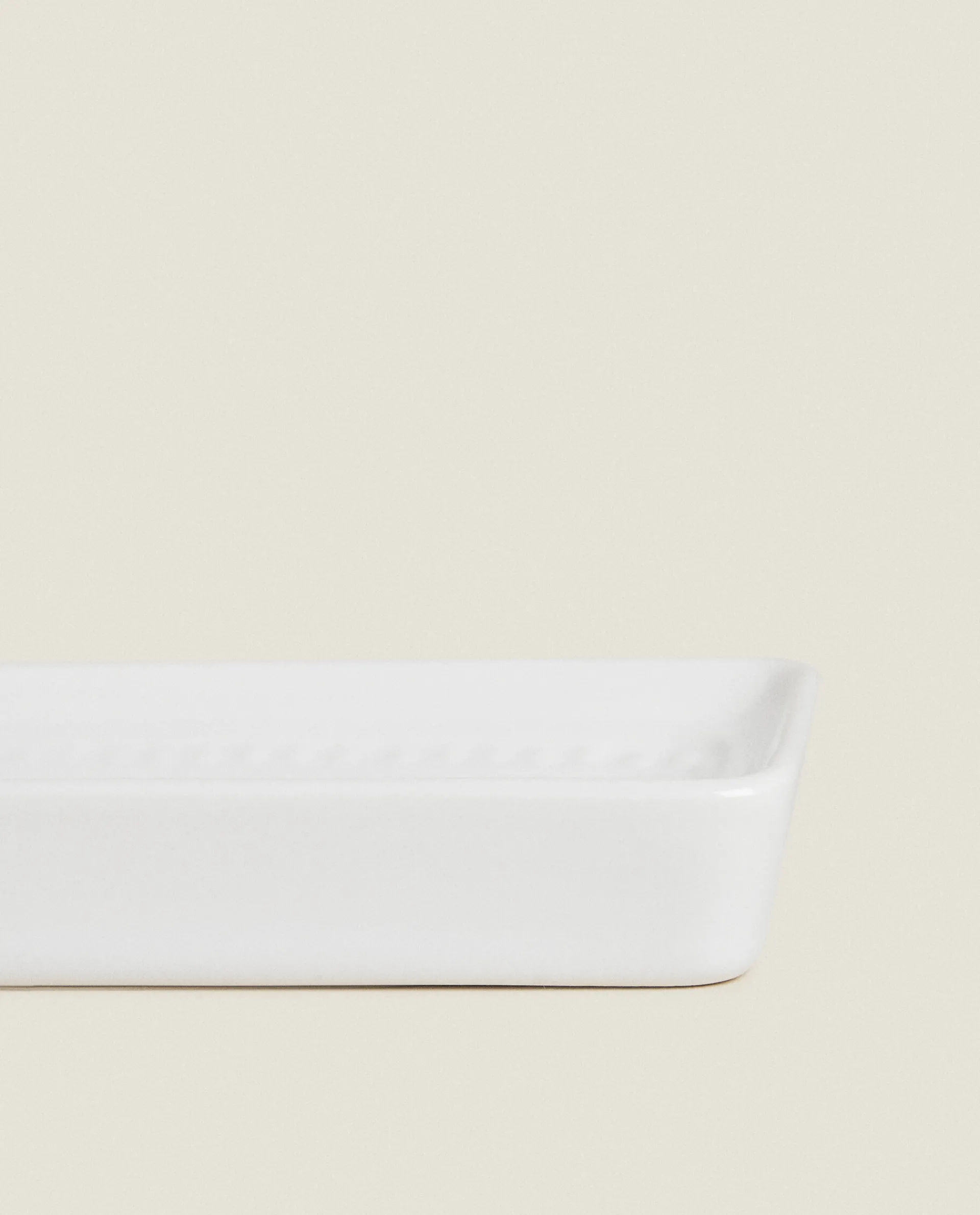 Soap Dishes*ZARA Home Ceramic Soap Dispenser With A Raised Design White