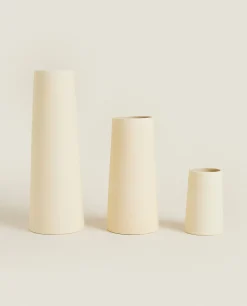 Vases*ZARA Home Ceramic Tube Vase White