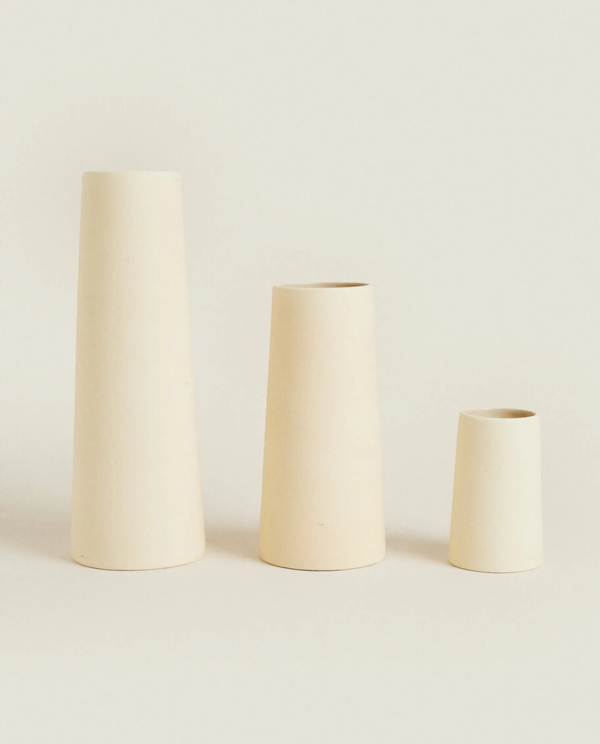 Vases*ZARA Home Ceramic Tube Vase White