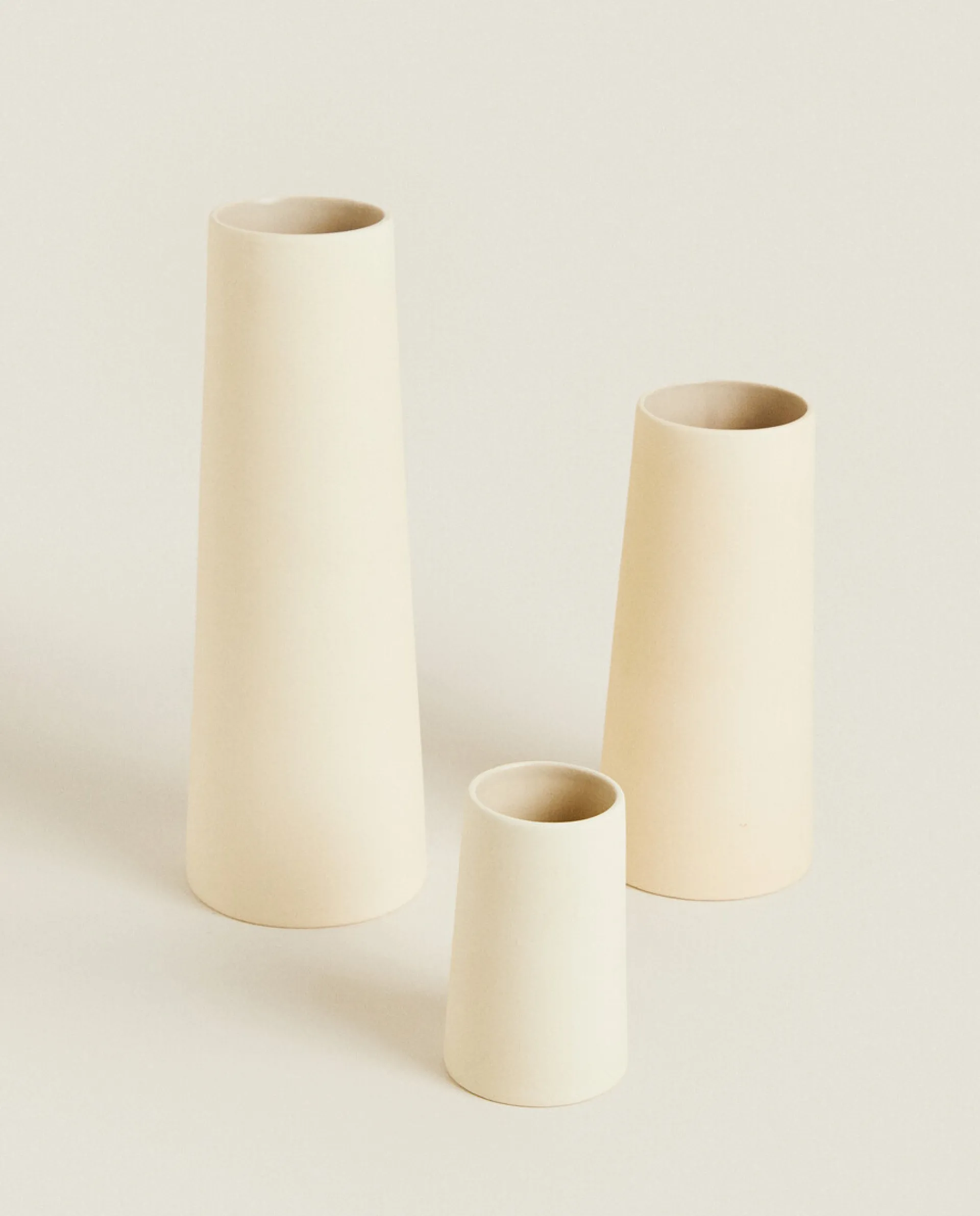 Vases*ZARA Home Ceramic Tube Vase White