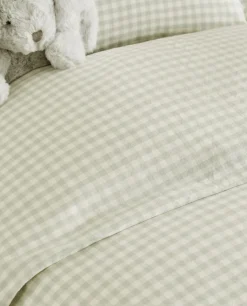 Duvet Covers*ZARA Home Check Duvet Cover Green