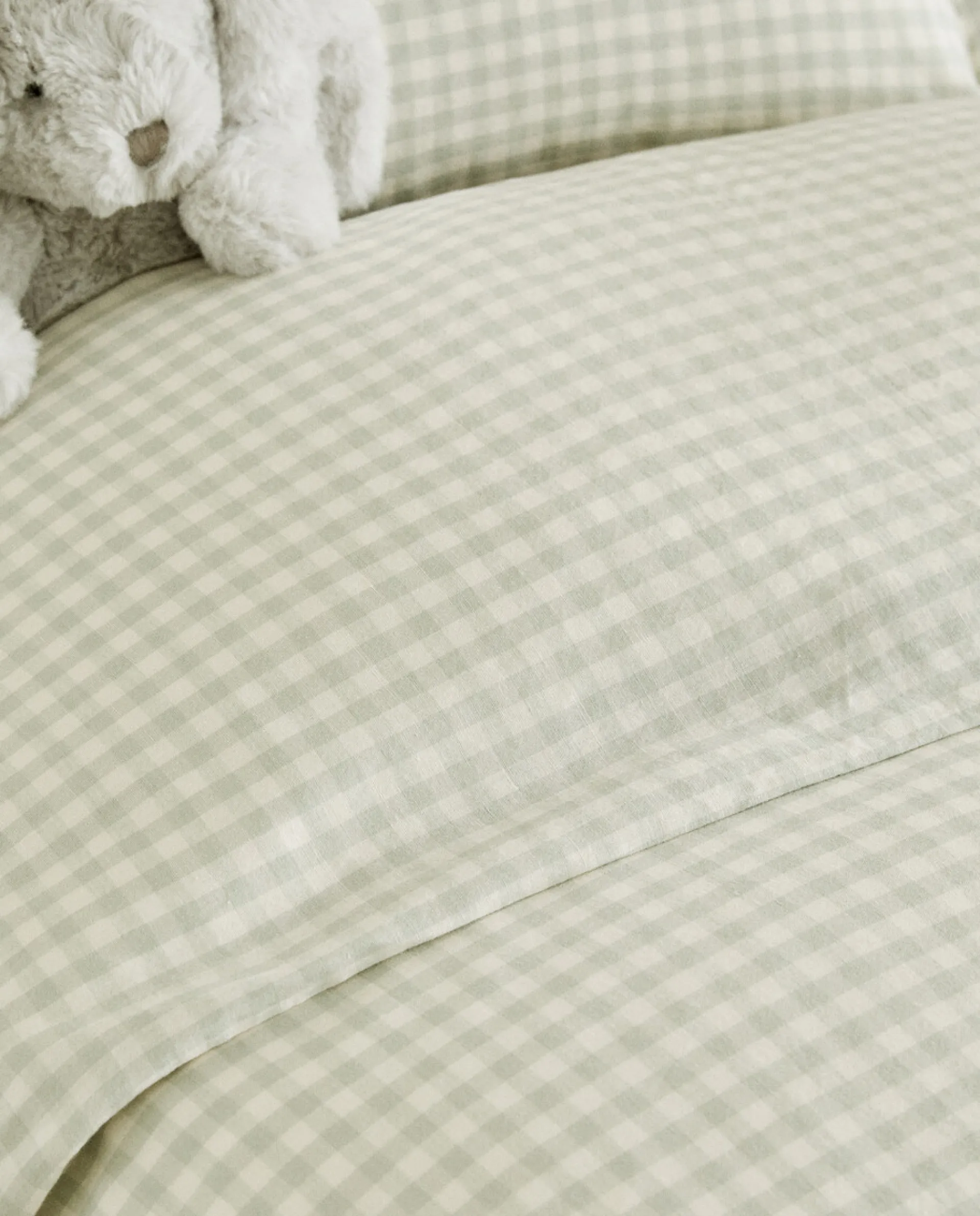 Duvet Covers*ZARA Home Check Duvet Cover Green