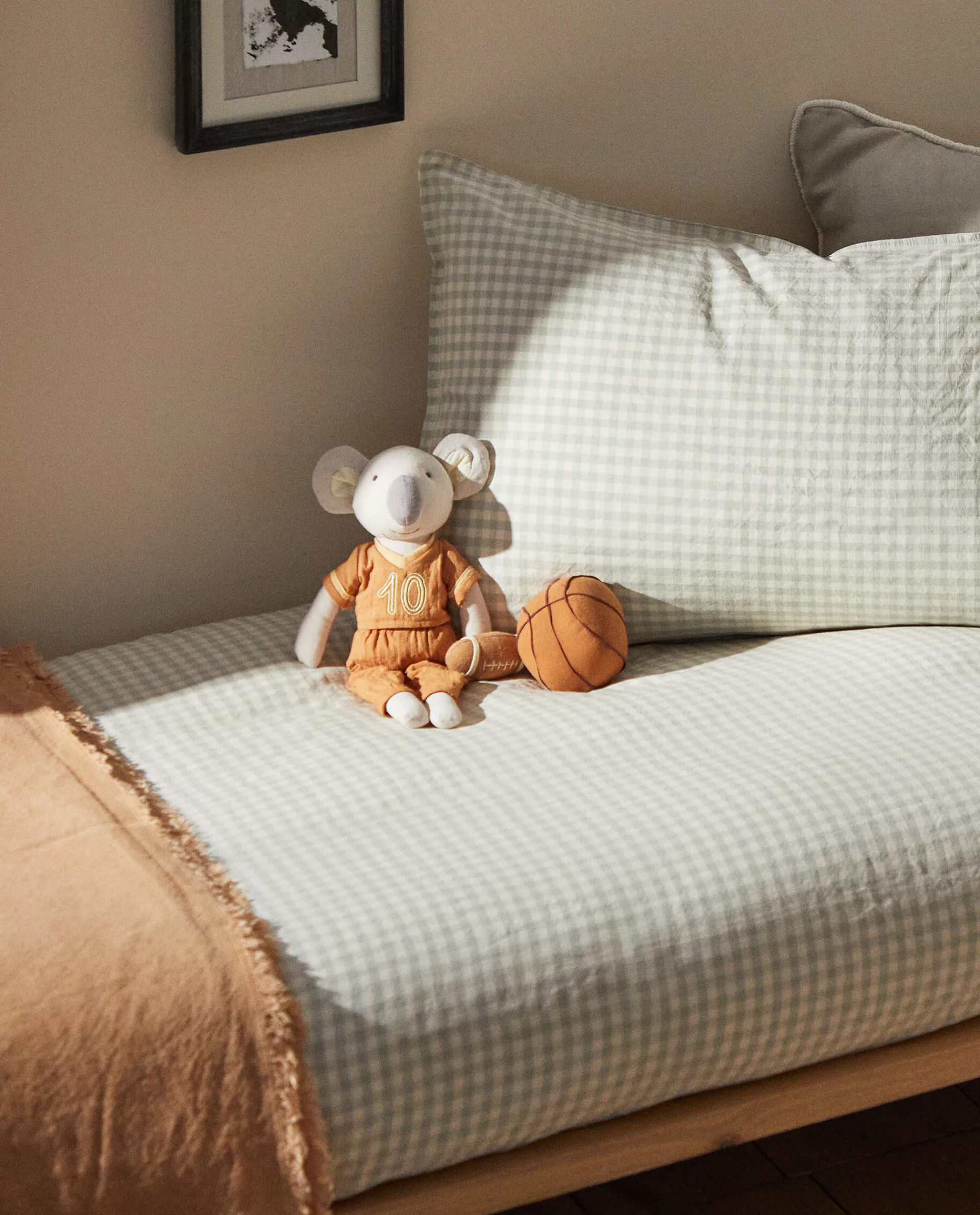 Duvet Covers*ZARA Home Check Duvet Cover Green