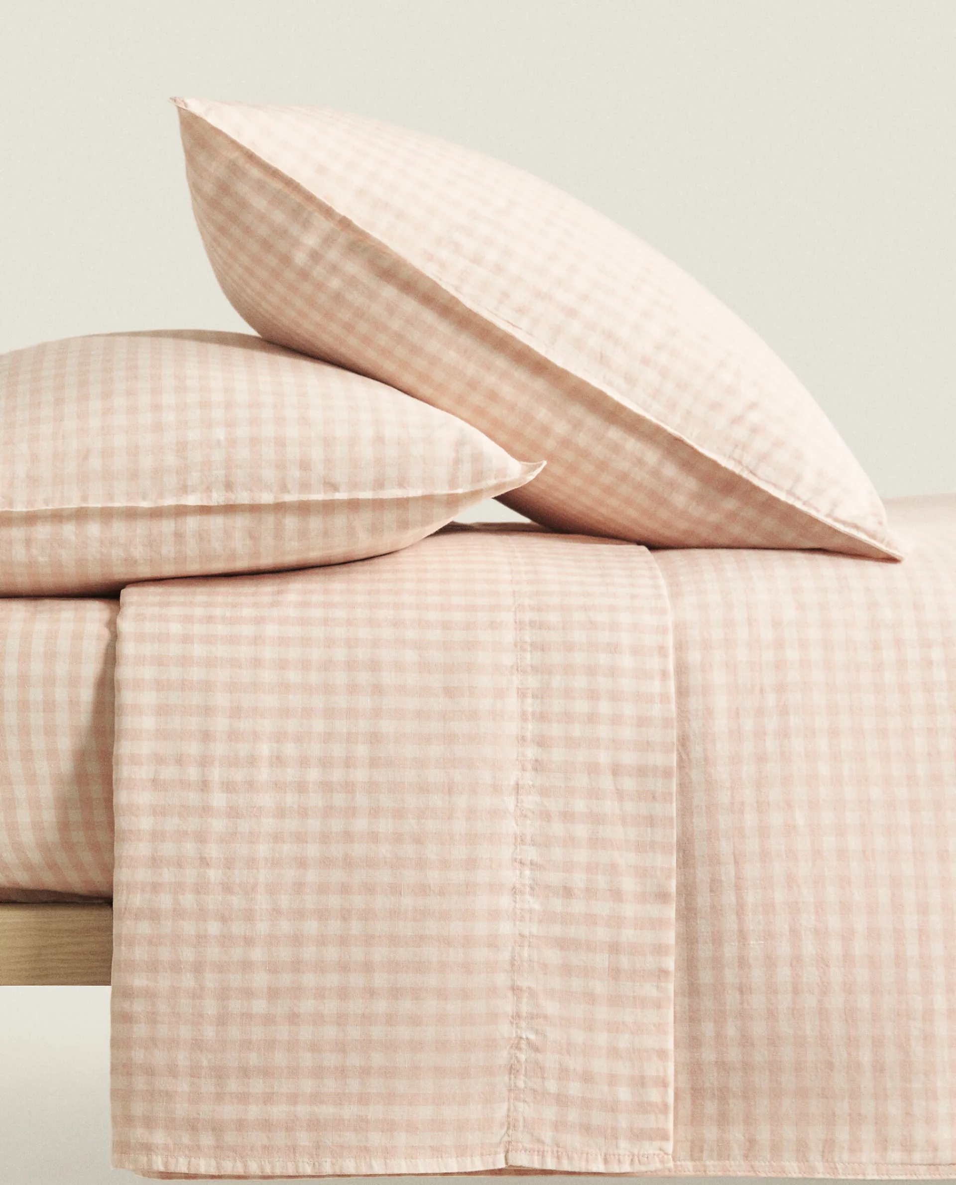 Duvet Covers*ZARA Home Check Duvet Cover Pink