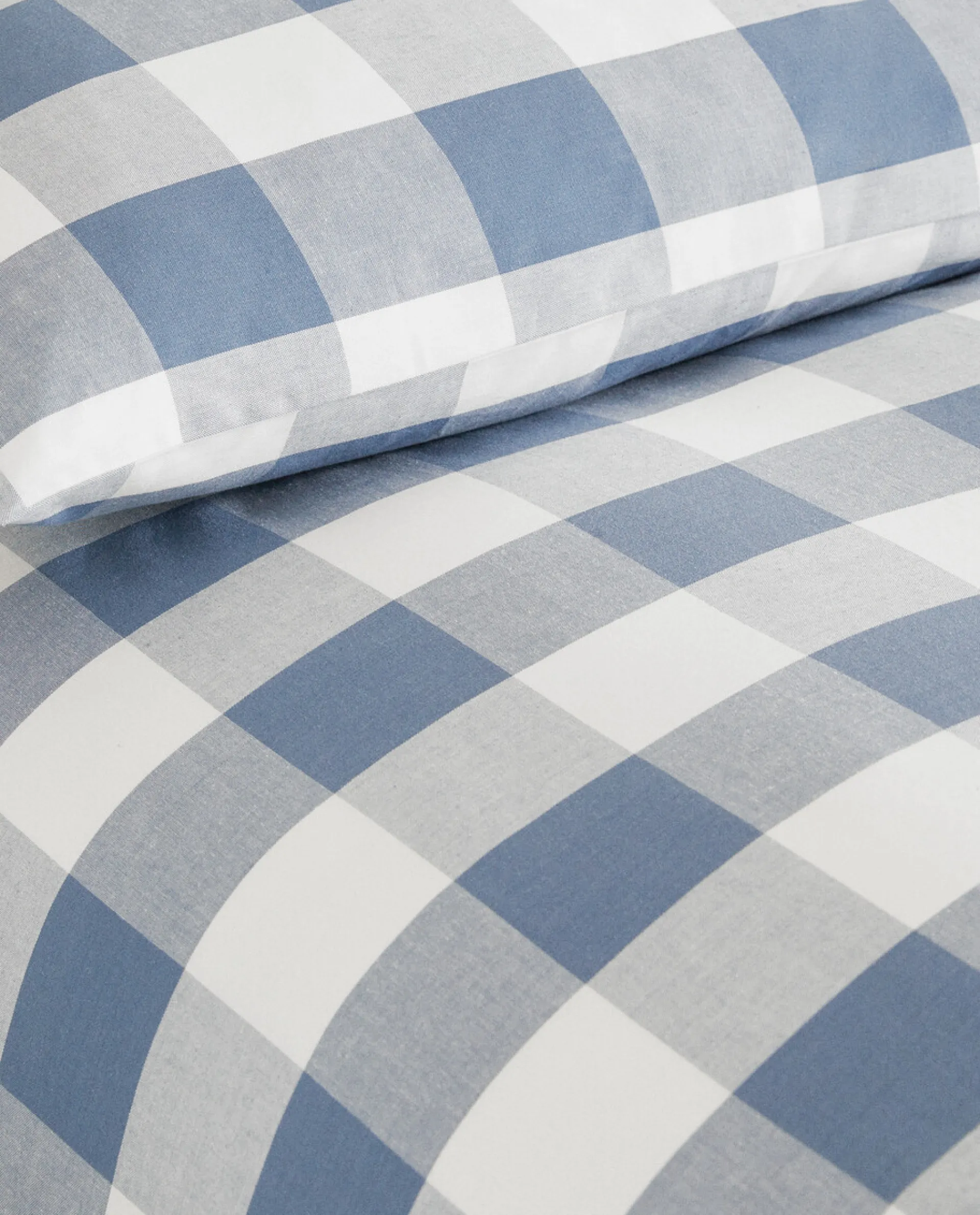 Duvet Covers*ZARA Home Check Duvet Cover Blue