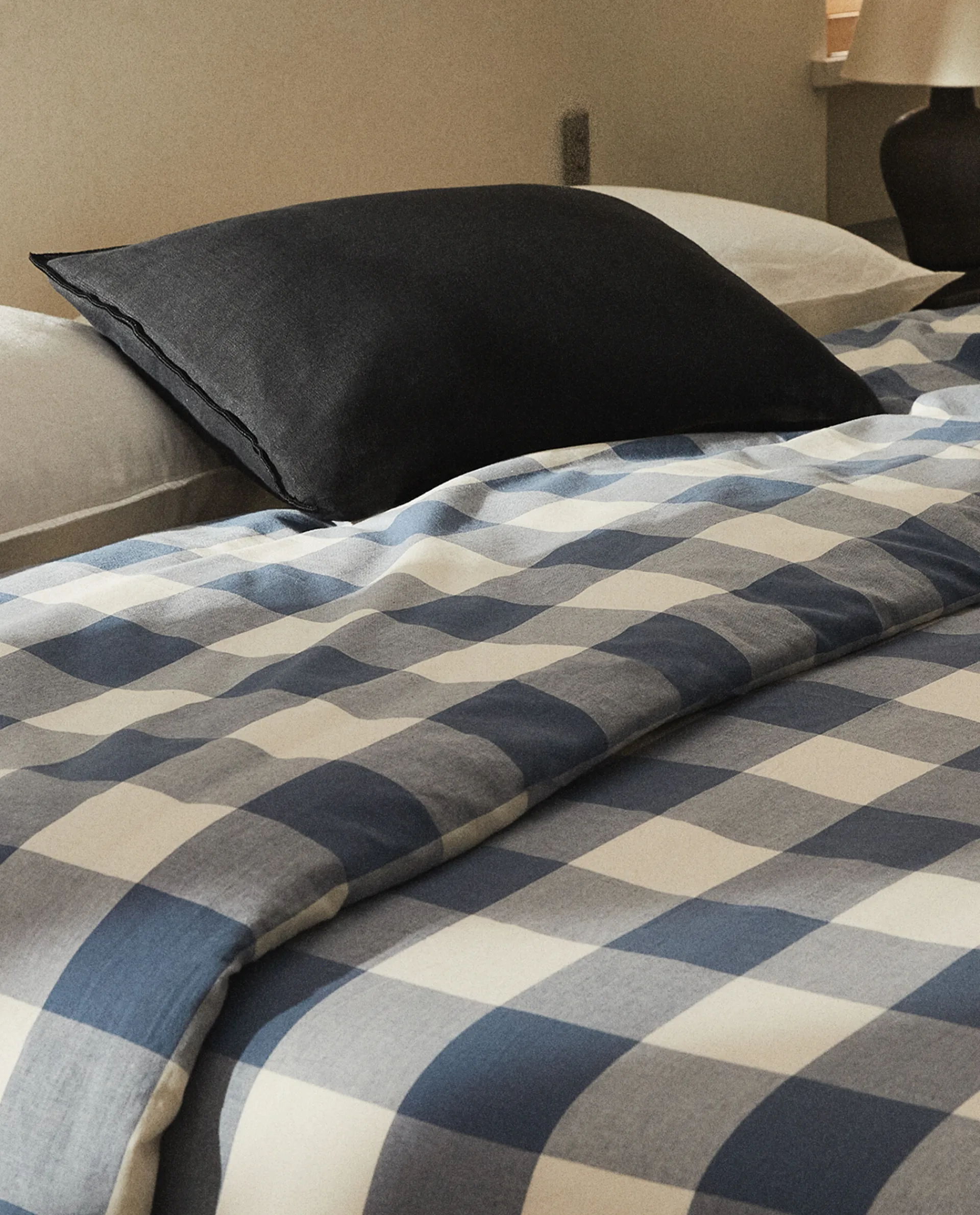 Duvet Covers*ZARA Home Check Duvet Cover Blue