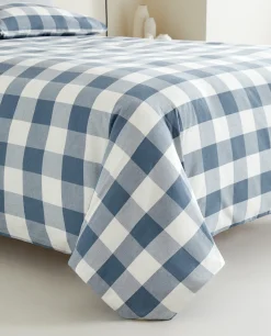 Duvet Covers*ZARA Home Check Duvet Cover Blue
