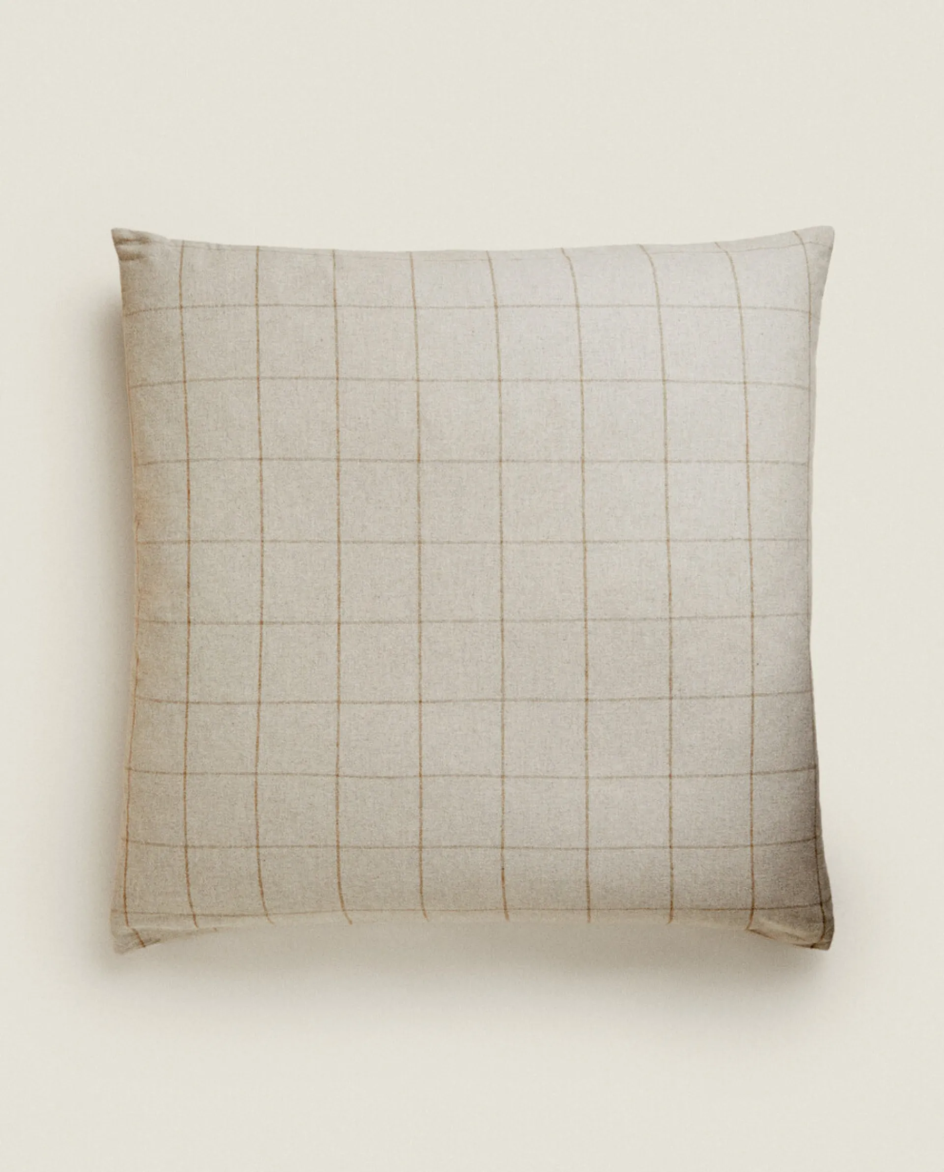 Pillowcases*ZARA Home Check Flannel Pillowcase Sand