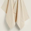 Kitchen Towels, Aprons And Bags*ZARA Home Check Kitchen Towel (Pack Of 2) Natural Colour
