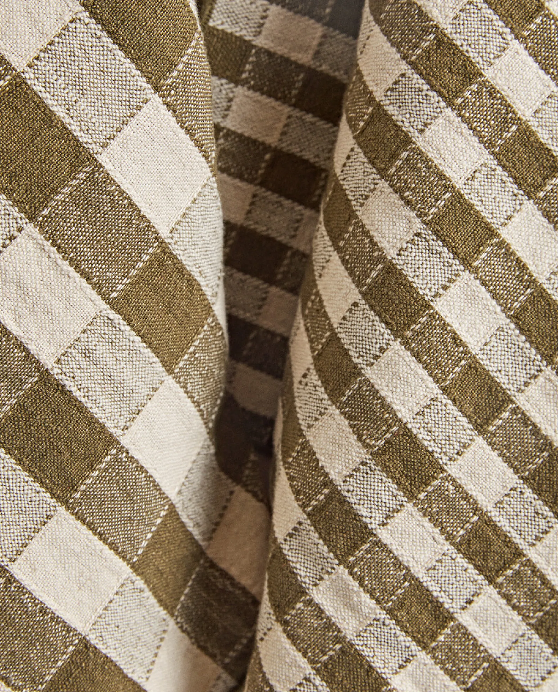 Kitchen Towels, Aprons And Bags*ZARA Home Check Kitchen Towel (Pack Of 2) 4-961