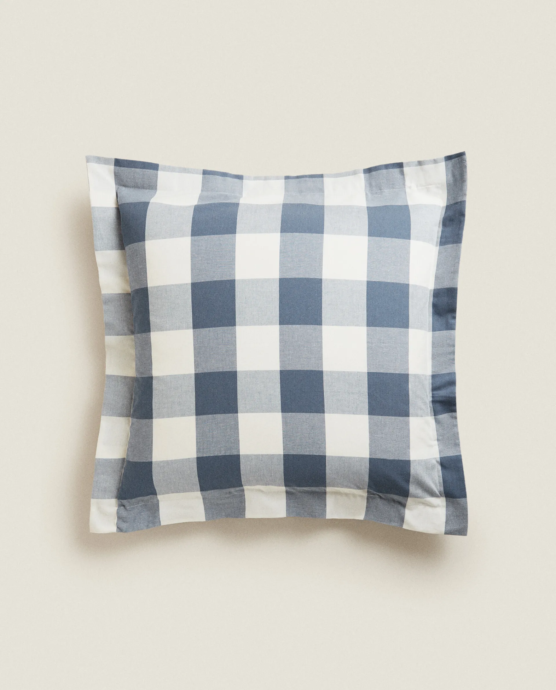 Pillowcases*ZARA Home Check Pillowcase Blue