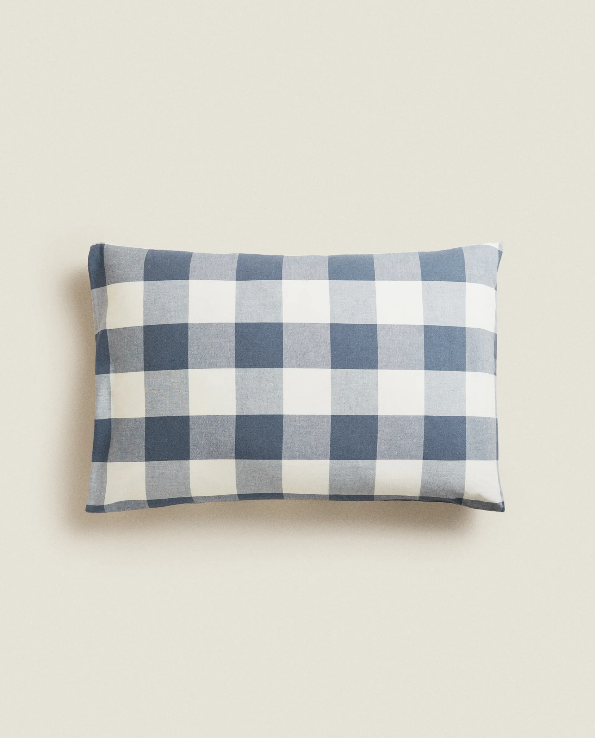 Pillowcases*ZARA Home Check Pillowcase Blue