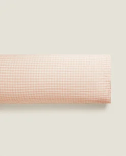 Pillowcases*ZARA Home Check Pillowcase Pink