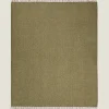Blankets*ZARA Home Chenille Blanket Moss Green
