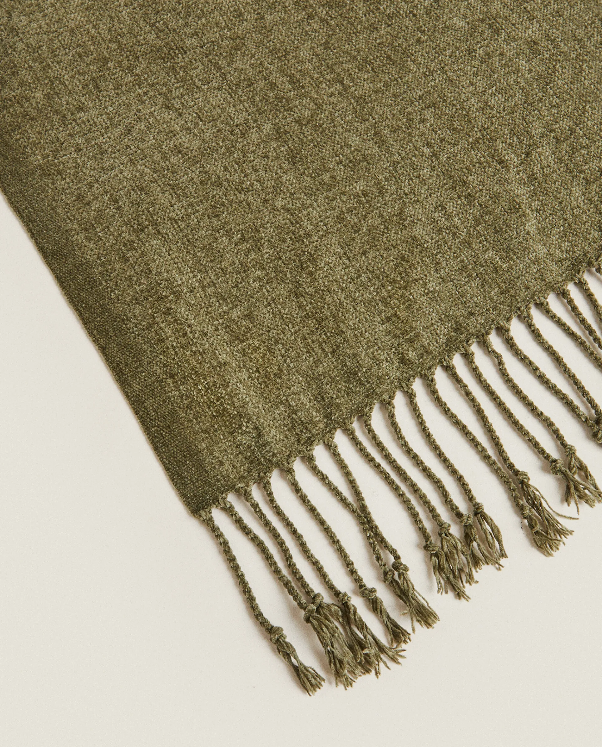 Blankets*ZARA Home Chenille Blanket Moss Green