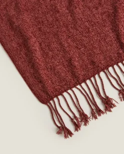 Blankets*ZARA Home Chenille Blanket Pink