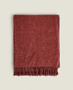 Blankets*ZARA Home Chenille Blanket Pink