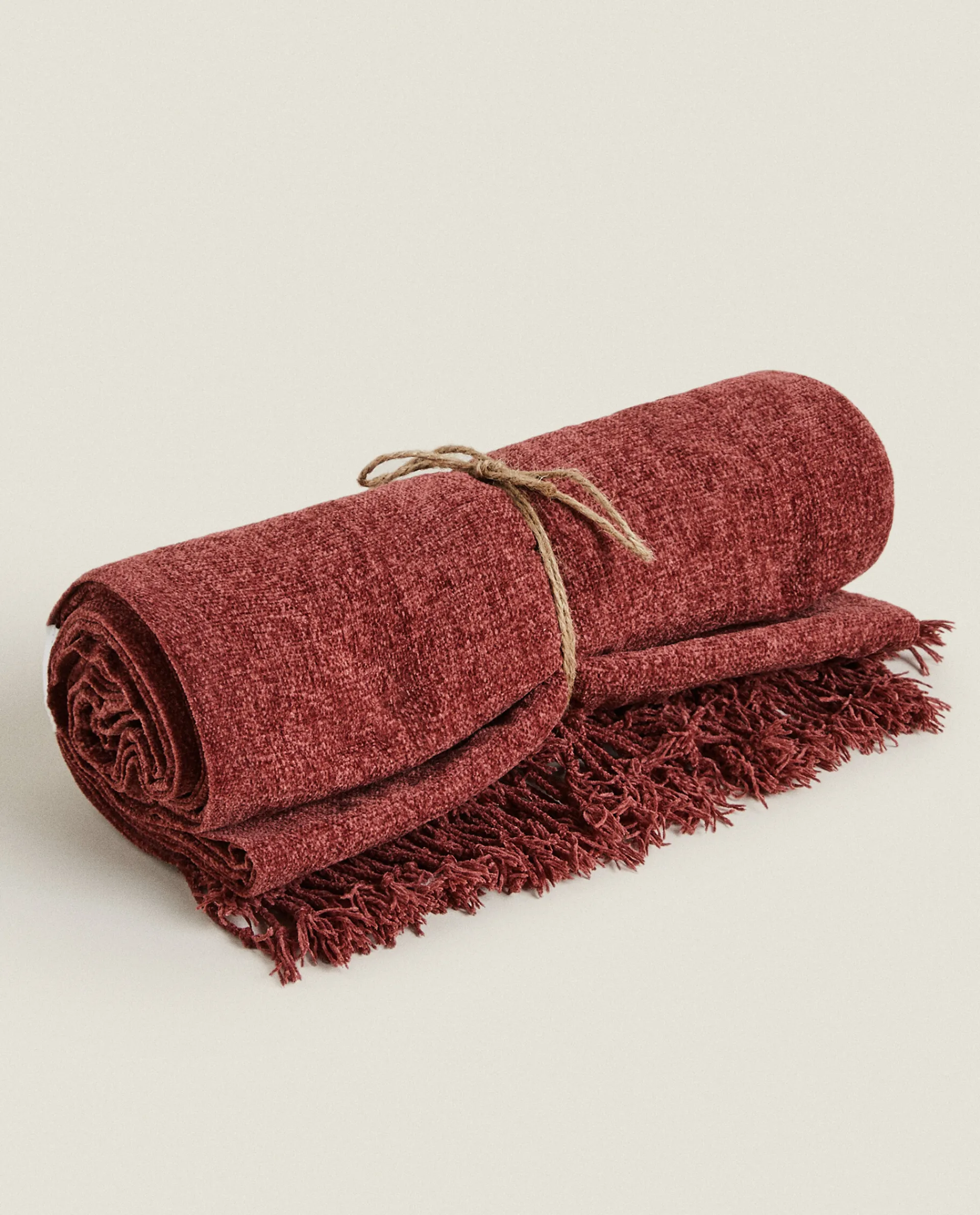 Blankets*ZARA Home Chenille Blanket Pink