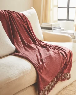 Blankets*ZARA Home Chenille Blanket Pink