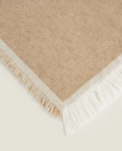 Blankets*ZARA Home Chiffon Blanket Ecru/Beige