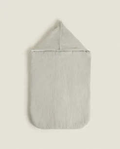 Personalization*ZARA Home Chiffon Clover Carrycot Baby Wrap Grey