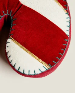 Kids*ZARA Home Children'S Candy Cane Christmas Pillow Multicolored