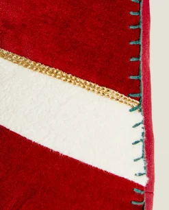 Kids*ZARA Home Children'S Candy Cane Christmas Pillow Multicolored