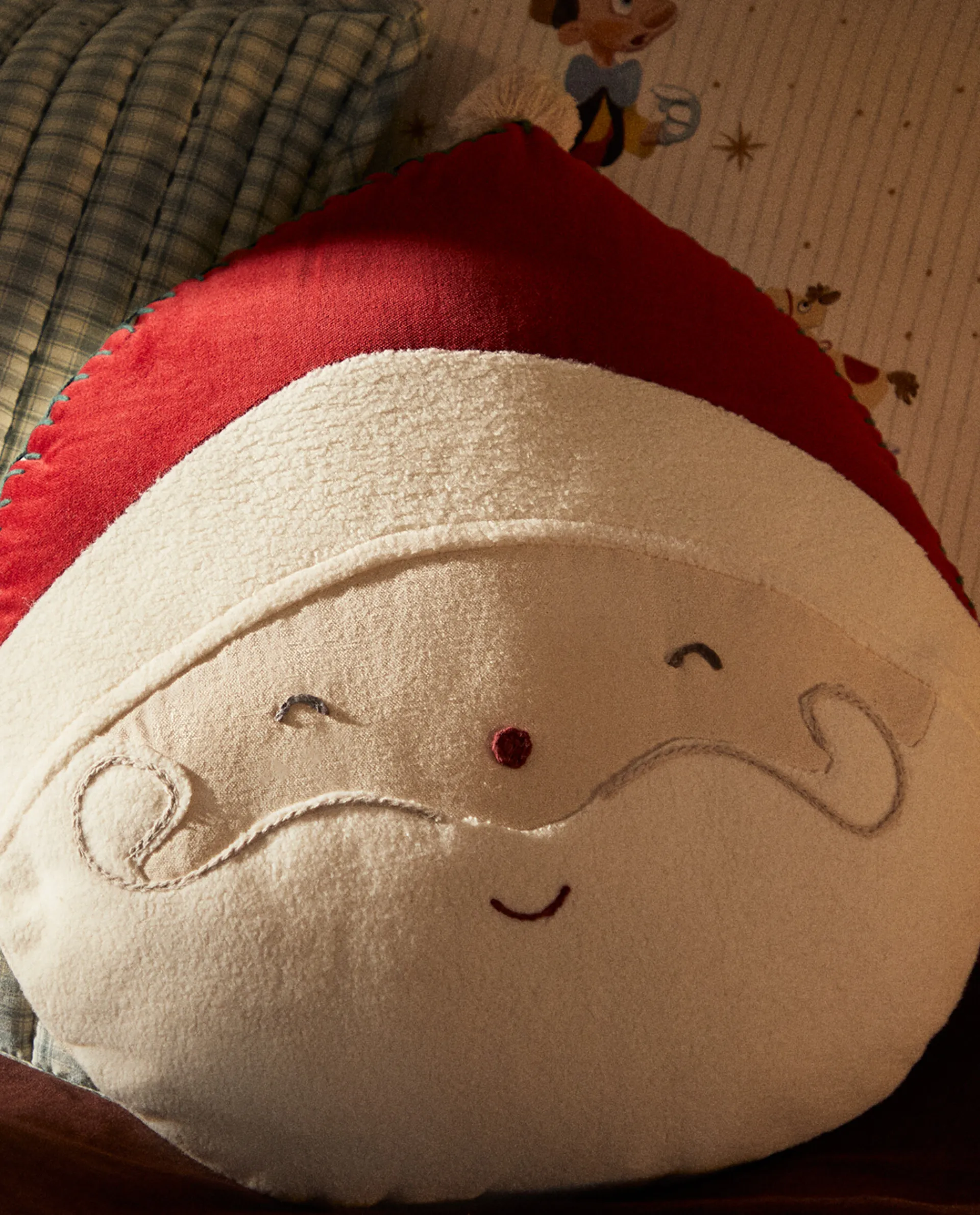 Kids*ZARA Home Children'S Father Christmas Pillow Multicolored