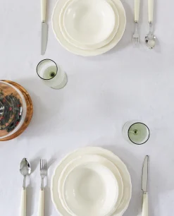 Dining*ZARA Home Christmas Glittery Floral Jacquard Tablecloth Golden