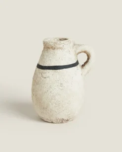 Candlesticks And Tealight Holders*ZARA Home Clay Vase Candlestick Terracotta