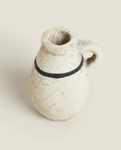 Candlesticks And Tealight Holders*ZARA Home Clay Vase Candlestick Terracotta