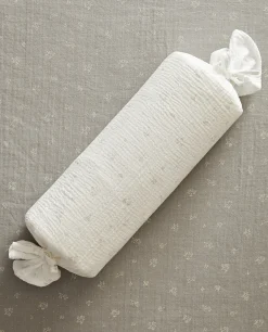 Crib Bedding*ZARA Home Clover Bolster Cushion Oyster White