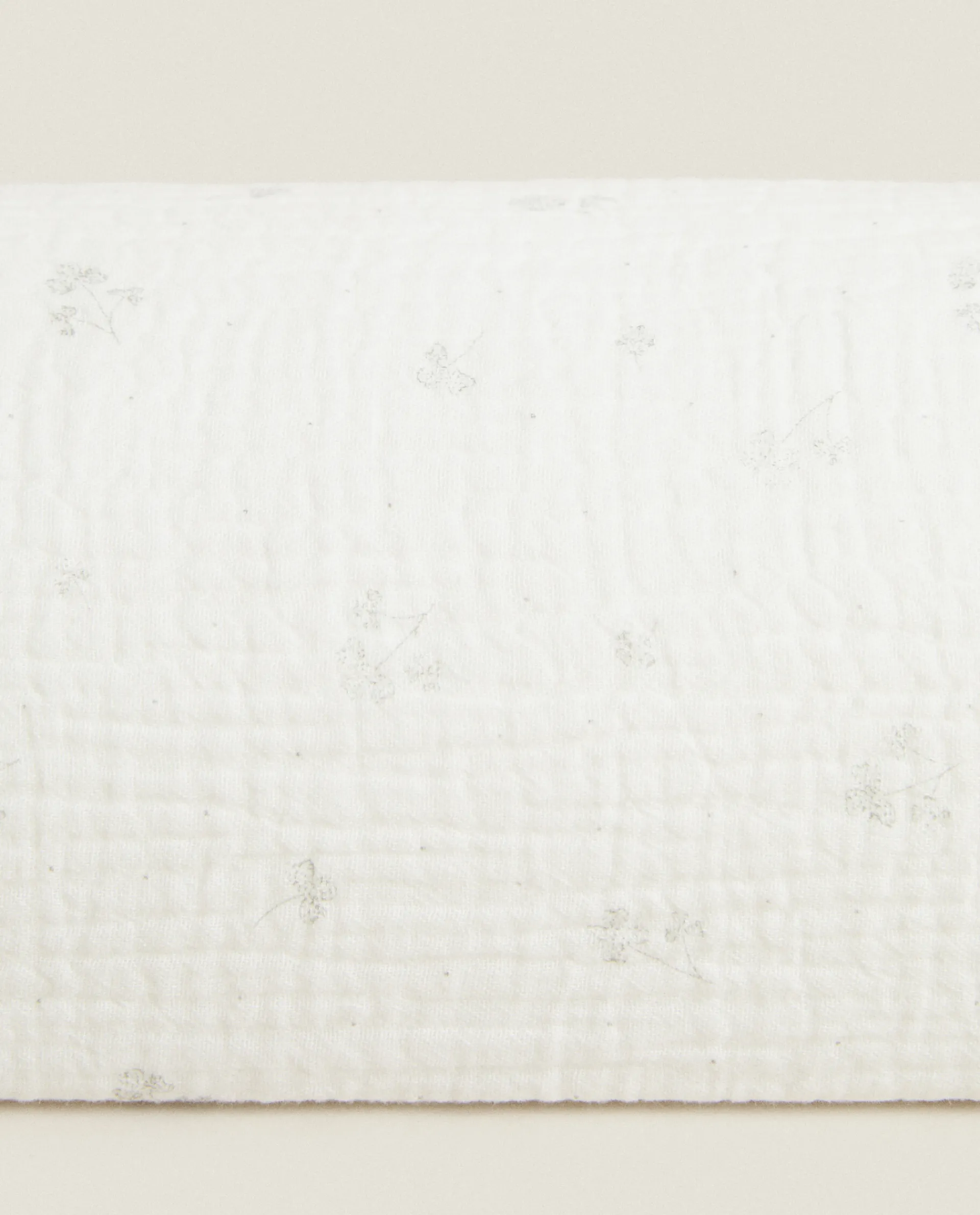 Crib Bedding*ZARA Home Clover Bolster Cushion Oyster White