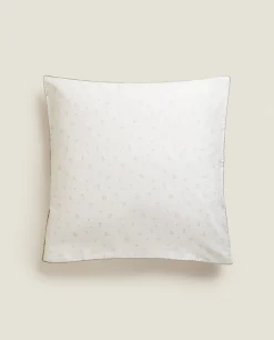 Crib Bedding*ZARA Home Clover Cotton Pillowcase Oyster White