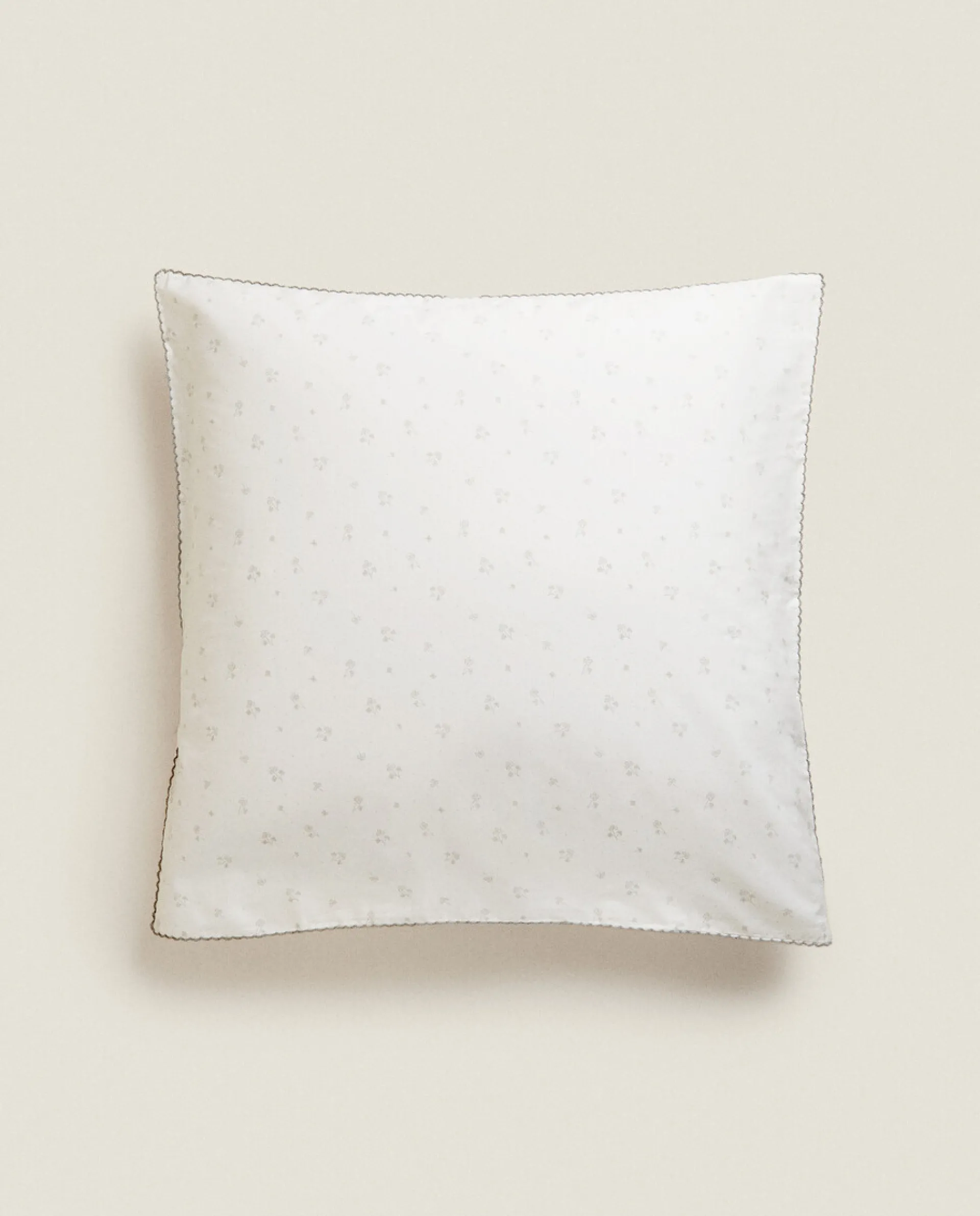 Crib Bedding*ZARA Home Clover Cotton Pillowcase Oyster White