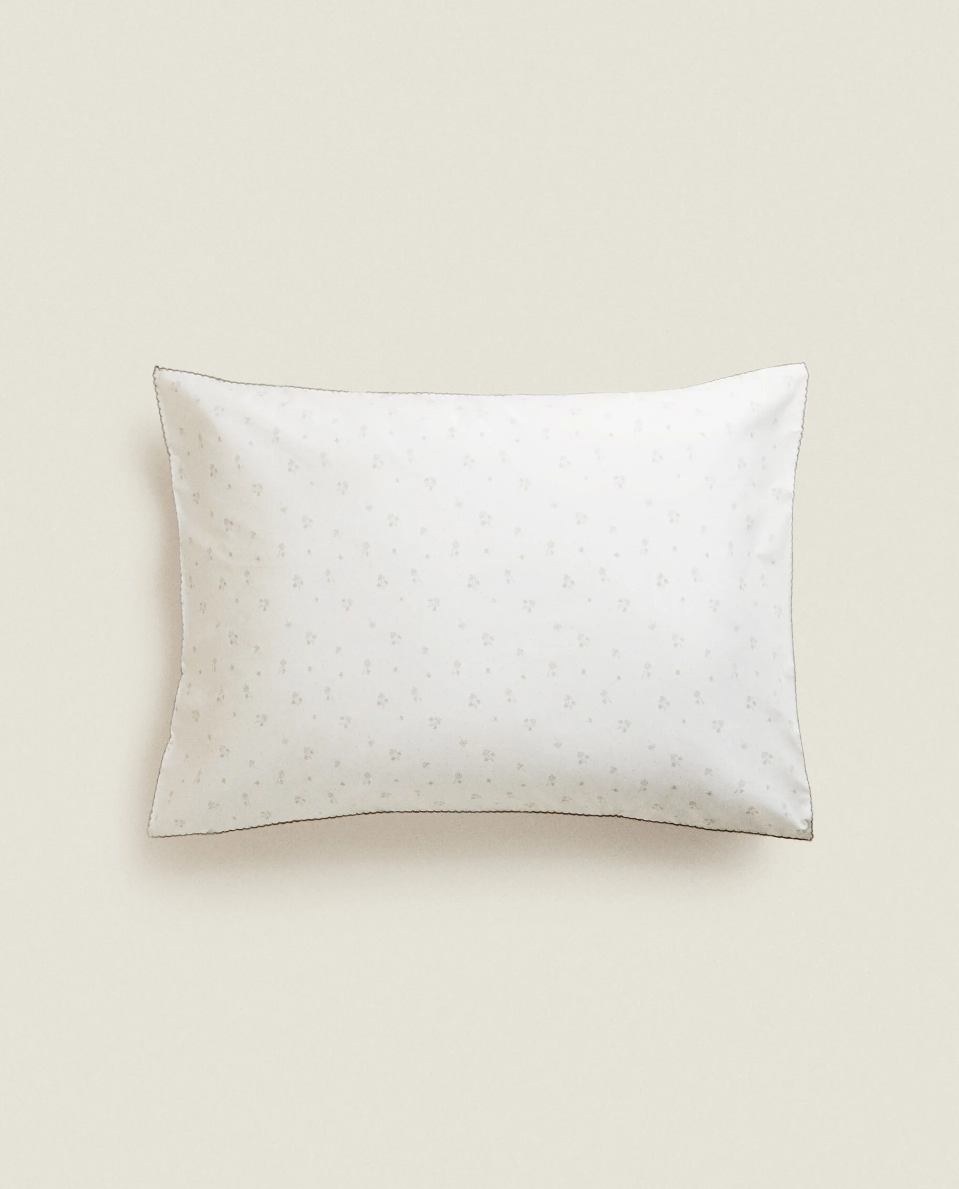 Crib Bedding*ZARA Home Clover Cotton Pillowcase Oyster White