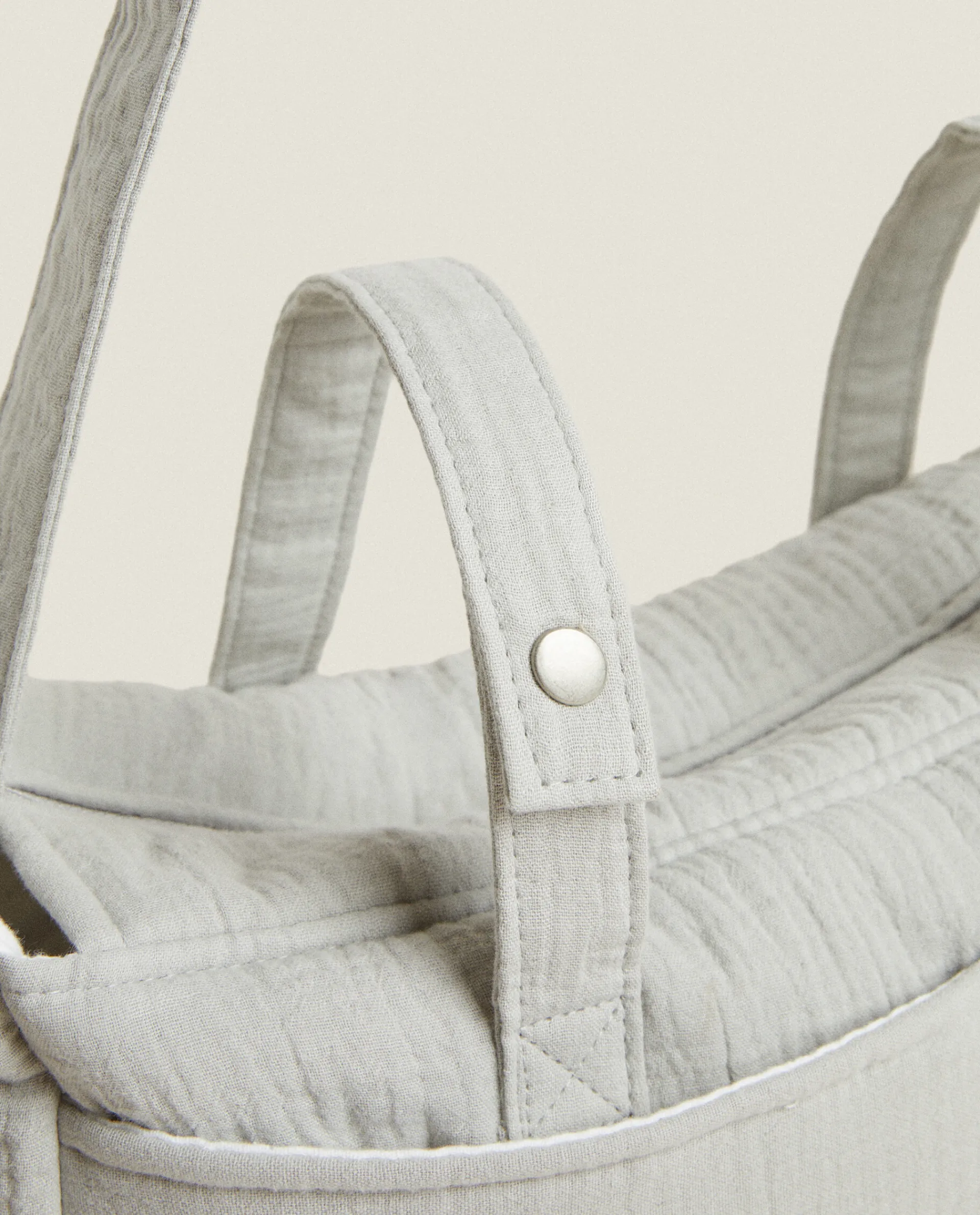 Personalization*ZARA Home Clover Diaper Bag Grey