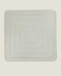 Furniture*ZARA Home Clover Print Play Rug Grey